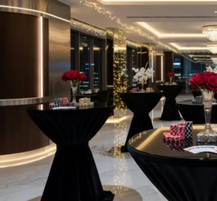 Ekskluzywna lokalizacja eventowa z eleganckim oświetleniem