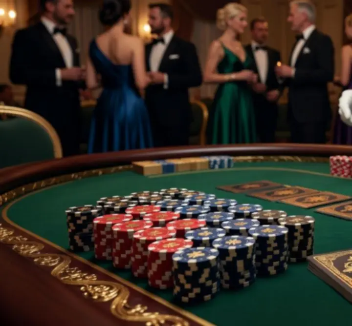 Eleganckie stoły pokerowe i kasynowe przygotowane na event firmowy